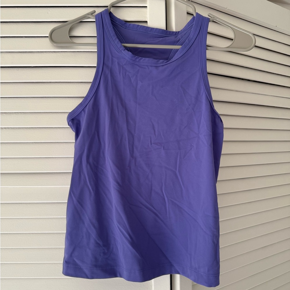 Lululemon align high neck tank top in Charged Indigo purple color size 8